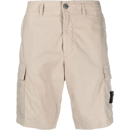 Parachute canvas shorts , male, Sizes: W30, W31 - Stone Island - Modalova