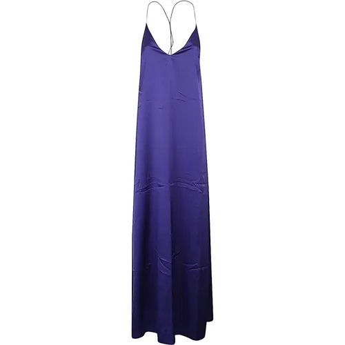 V-Neck Sleeveless Crossed Back Dress , female, Sizes: L, S - The Nina Studio - Modalova