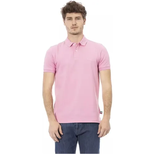 Rosa Besticktes Polo-Shirt für Männer - Baldinini - Modalova