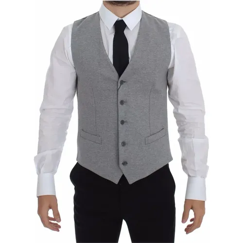 Suit Vests , Herren, Größe: XS - Dolce & Gabbana - Modalova