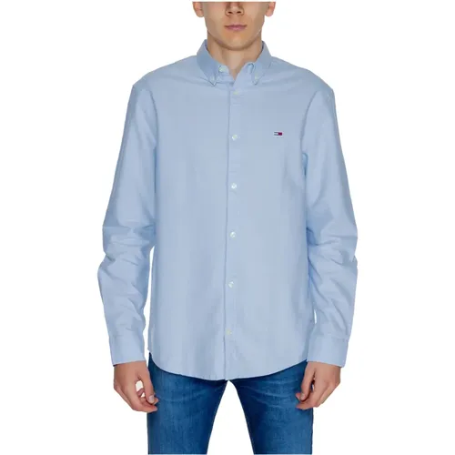 Oxford Langarmhemd , Herren, Größe: 2XL - Tommy Jeans - Modalova