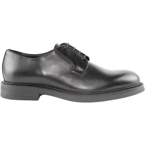 Schwarze Leder Derby Schuhe , Herren, Größe: 41 EU - Marco Ferretti - Modalova