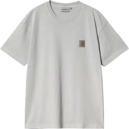 Nelson T-Shirt Sonic Silver , Herren, Größe: S - Carhartt WIP - Modalova
