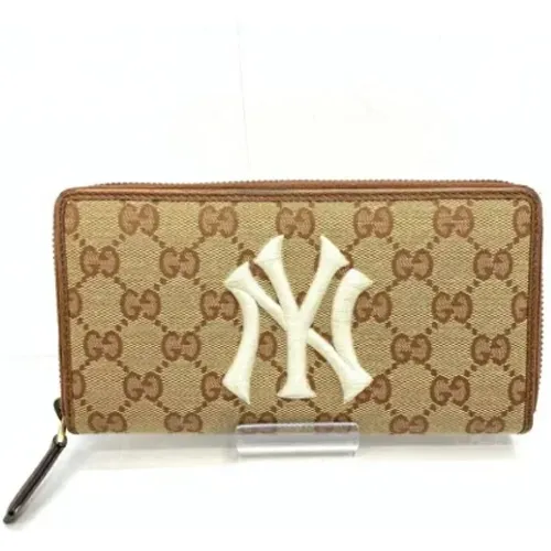 Pre-owned Wallets, female, , Size: ONE SIZE Pre-owned Fabric wallets - Gucci Vintage - Modalova