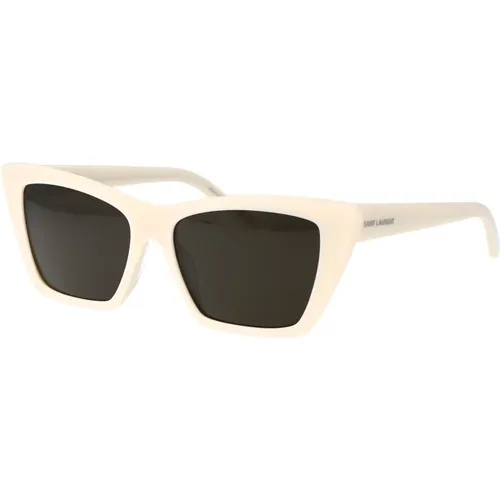 Mica Sonnenbrille mit Modell SL 276 , Damen, Größe: 55 MM - Saint Laurent - Modalova