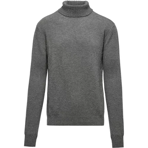 Turtlenecks, male, , Size: L Basic Wool Blend Turtleneck - BomBoogie - Modalova