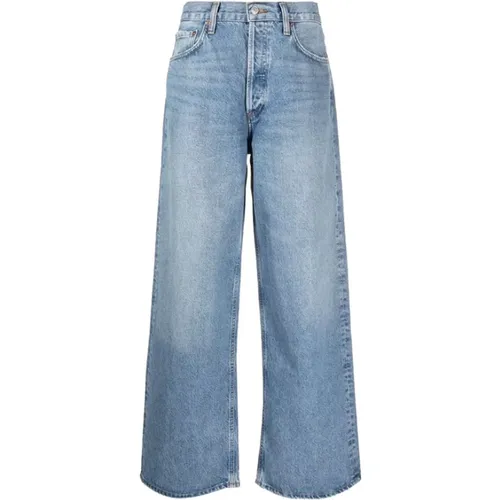 Lässige Baggy Jeans , Damen, Größe: W28 - Agolde - Modalova