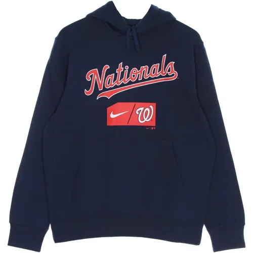 Hoodies, male, , Size: S Washington Nationals Club Pullover Hoodie - Nike - Modalova