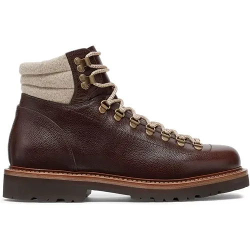 Leather Boots , male, Sizes: 6 UK, 10 UK, 9 UK, 7 UK, 11 UK - BRUNELLO CUCINELLI - Modalova