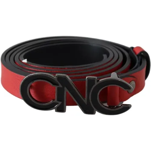 Belts, unisex, , Size: 85 CM Leather Logo Belt - Costume National - Modalova