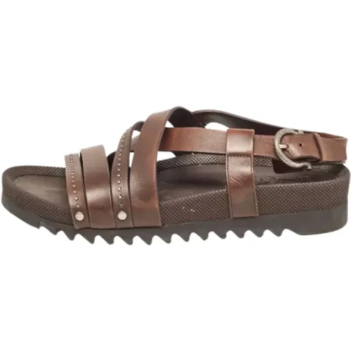 Pre-owned Leder sandals , Damen, Größe: 42 EU - Salvatore Ferragamo Pre-owned - Modalova