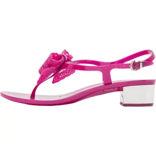 Pre-owned Sandals, female, , Size: 6 1/2 US Pre-owned Rubber sandals - Salvatore Ferragamo Pre-owned - Modalova