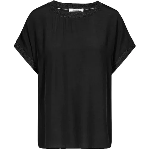 Stilvolle und Bequeme Bluse - New Norma T-Shirt 75638 Schwarz - Co'Couture - Modalova