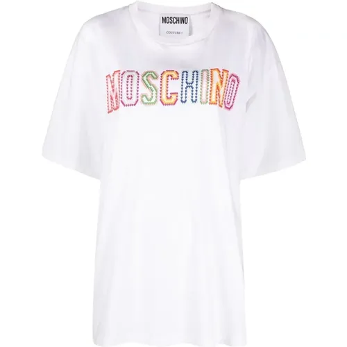 T-shirt , female, Sizes: S - Moschino - Modalova
