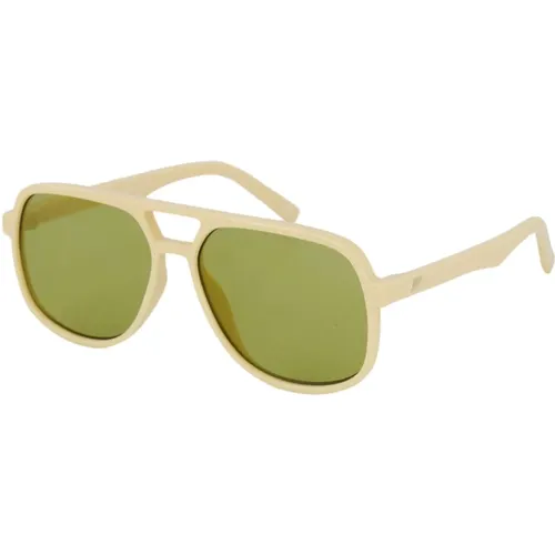 Sunglasses, unisex, , Size: L Pilot Sunglasses in Ivory - Le Specs - Modalova