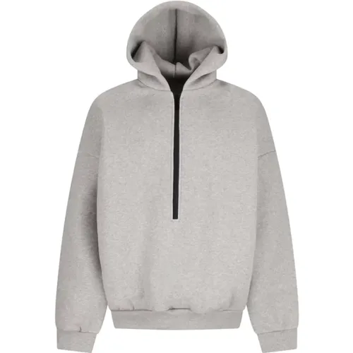 Zip-throughs, male, , Size: XS Athletic Halfzip Hoodie - Fear Of God - Modalova