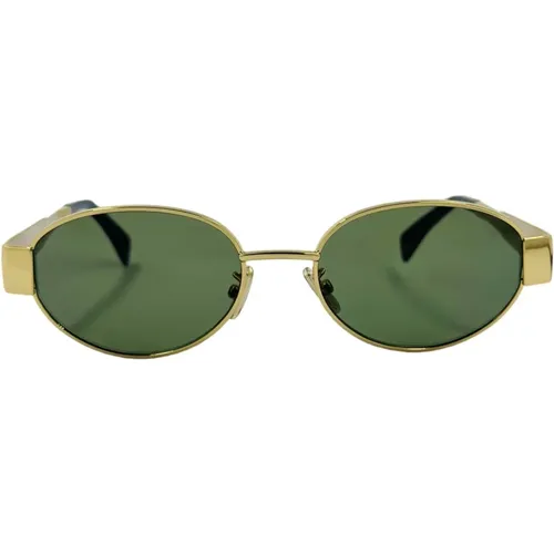 Sunglasses, unisex, , Size: ONE SIZE Triomphe Metal Sunglasses - Celine - Modalova