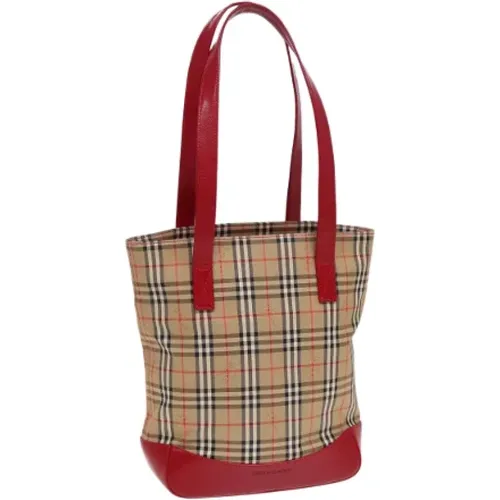 Pre-owned Tote Bags, female, , Size: ONE SIZE Pre-owned Canvas totes - Burberry Vintage - Modalova