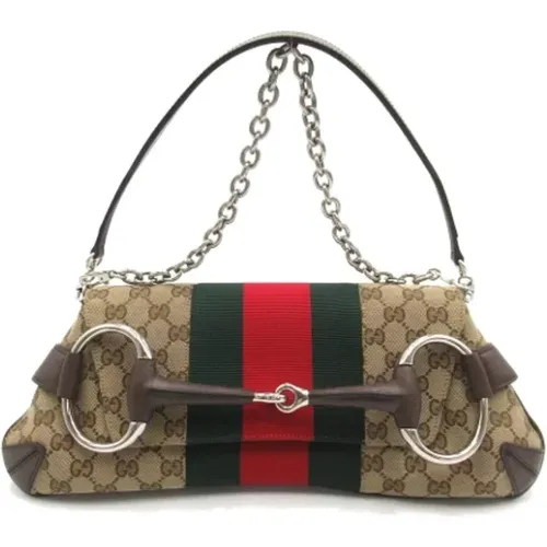 Pre-owned Shoulder Bags, female, , Size: ONE SIZE Pre-owned Canvas gucci-bags - Gucci Vintage - Modalova