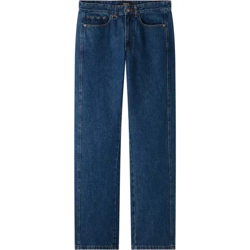 Straight Jeans, male, , Size: W34 Classic Straight Jeans - A.p.c. - Modalova