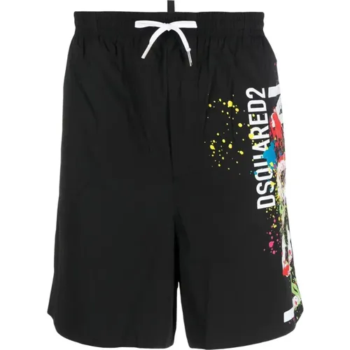 Beachwear Boxer Shorts , male, Sizes: L - Dsquared2 - Modalova