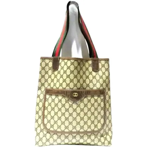 Pre-owned Tote Bags, female, , Size: ONE SIZE Pre-owned Canvas gucci-bags - Gucci Vintage - Modalova