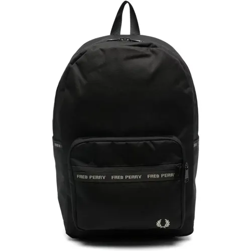 FP Taped Backpack , male, Sizes: ONE SIZE - Fred Perry - Modalova