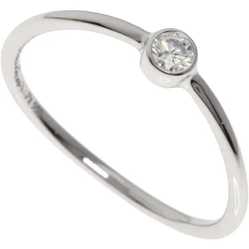 Pre-owned Jewellery, female, , Size: ONE SIZE Pre-owned Platinum rings - Tiffany & Co. Pre-owned - Modalova