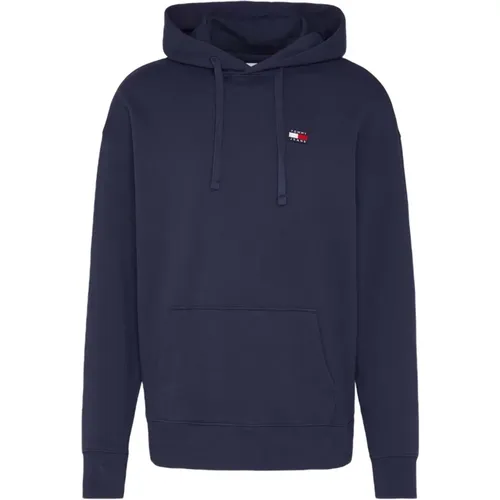 Badge Relaxed Fit Hoody Hoodie - Tommy Hilfiger - Modalova