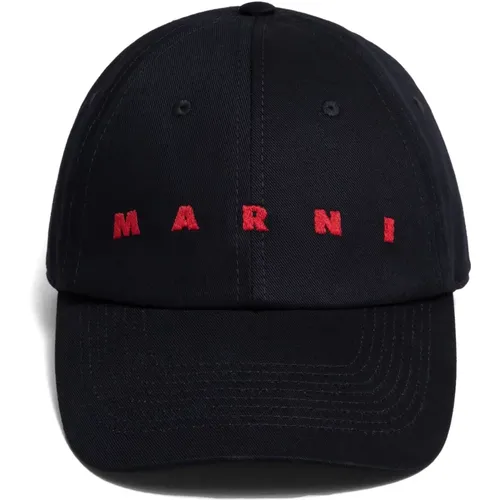 Cotton Baseball Cap , male, Sizes: S, M - Marni - Modalova