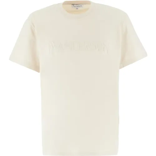 T-Shirts,Sand Baumwoll T-Shirt - JW Anderson - Modalova