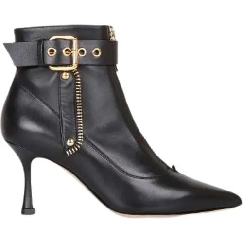 Leather Ankle Strap Boot , female, Sizes: 6 UK, 7 UK, 3 UK - Ninalilou - Modalova