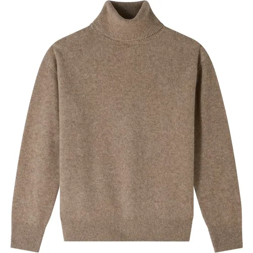 Yakwolle Hoher Kragen Pullover , Damen, Größe: M - A.P.C. - Modalova