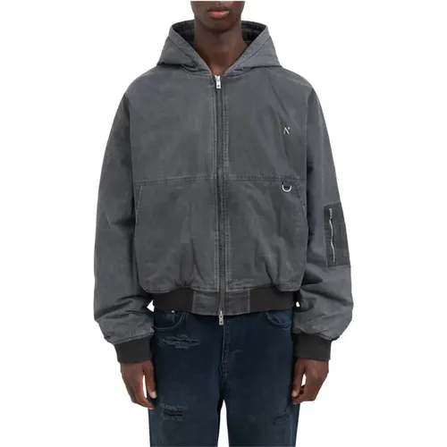 Bomber Jackets, male, , Size: S Hooded Bomber Jacket - Represent - Modalova