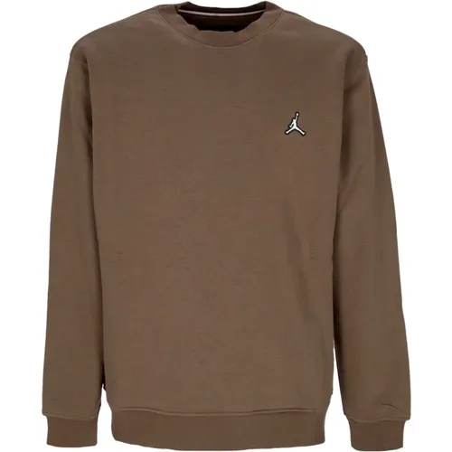 Essenzieller Fleece Crewneck Sweatshirt Palomino/Weiß - Jordan - Modalova