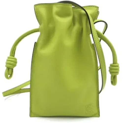 Pre-owned Bucket Bags, female, , Size: ONE SIZE Pre-owned Leather shoulder-bags - Loewe Pre-owned - Modalova