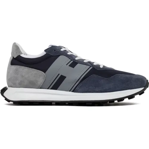 Dark Low Top Sneakers , male, Sizes: 9 1/2 UK, 9 UK - Hogan - Modalova