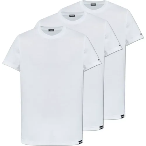 Dreierpack T-Shirts aus der Unterwäsche Kollektion , Herren, Größe: L - Dsquared2 - Modalova