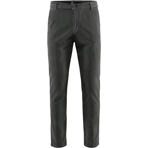 Slim-Fit Velvet Chino Pants , male, Sizes: W29, W36, W34, W40, W38, W30, W32 - BomBoogie - Modalova