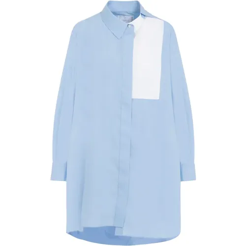 Popeline Kleid in Blau Sacai - Sacai - Modalova