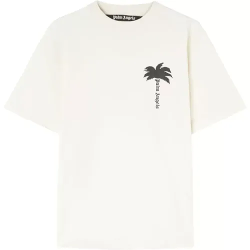 T-Shirt mit Palmenprint , Herren, Größe: S - Palm Angels - Modalova