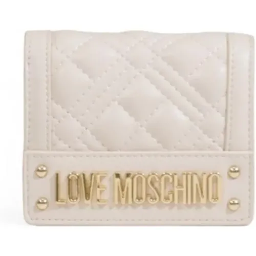 Wallets & Cardholders, female, , Size: ONE SIZE Faux Leather Small Wallet Collection - Love Moschino - Modalova