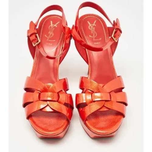 Pre-owned Sandals, female, , Size: 9 US Pre-owned Leather sandals - Yves Saint Laurent Vintage - Modalova