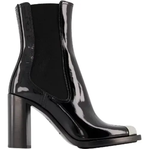 Leather boots , female, Sizes: 3 UK, 6 UK - alexander mcqueen - Modalova