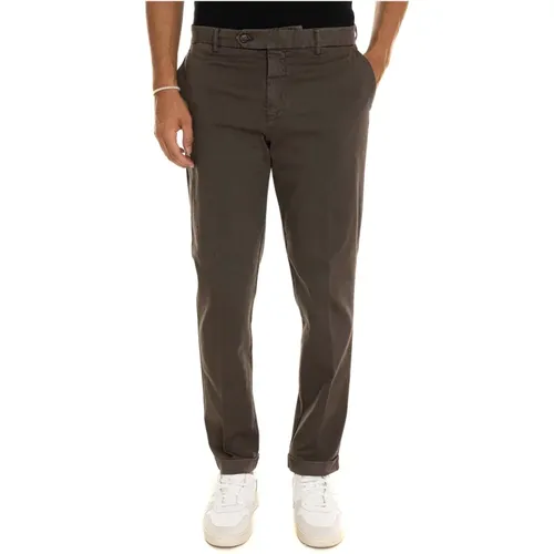 Straight Trousers, male, , Size: XL Roll Hem Chino Pants - Berwich - Modalova