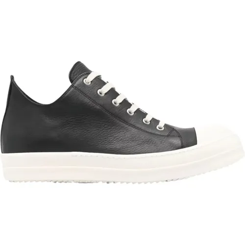 Schwarze Sneakers Schnürung Haizahn - Rick Owens - Modalova