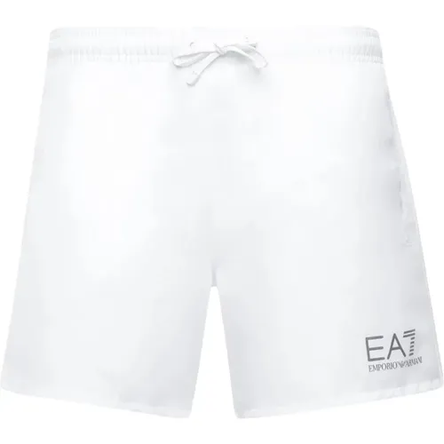 Meeres-Shorts mit elastischem Bund - Emporio Armani EA7 - Modalova