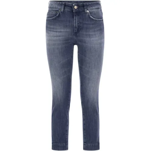 Rose Slim Fit Jeans mit Schlitzen , Damen, Größe: W31 - Dondup - Modalova