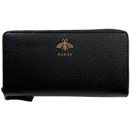 Pre-owned Wallets, male, , Size: ONE SIZE Pre-owned Leather wallets - Gucci Vintage - Modalova