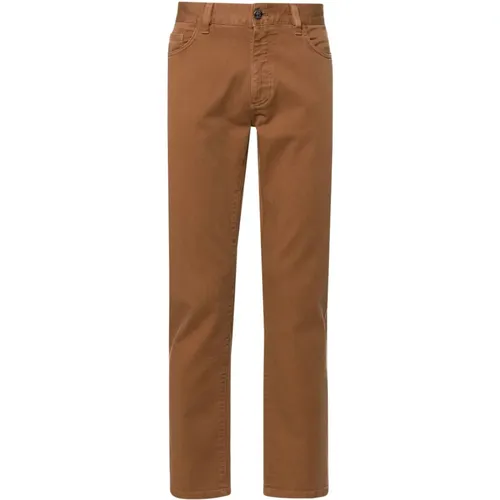 Slim Fit Baumwoll Elasthan Jeans , Herren, Größe: W32 - Ermenegildo Zegna - Modalova